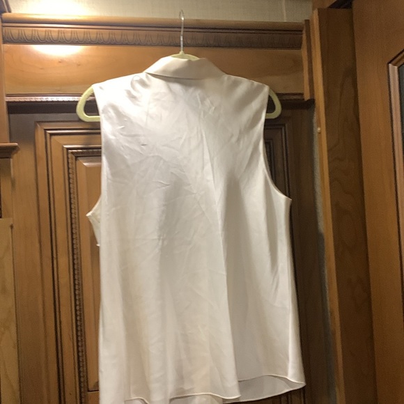 NWT Vince Sleeveless 100% Silk Bias-Cut Blouse Size X-Large - Picture 8 of 13